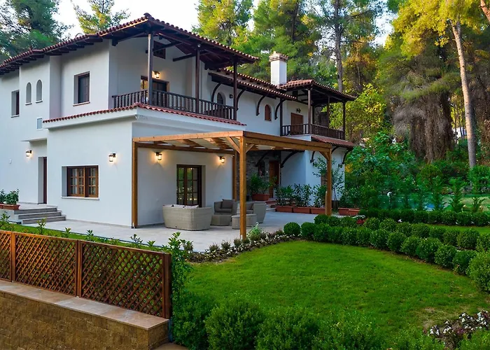 Villa Asteri With Outdoor Hot Tub, Sani Luxury Collection *